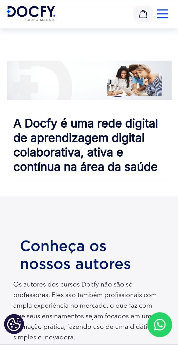 Docfy - Portal de Ensino e treinamentos online da Faculdade de Medicina São Leopoldo Mandic