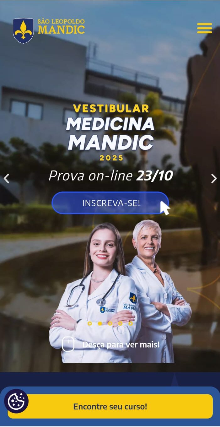Site institucional da Faculdade de Medicina São Leopoldo Mandic