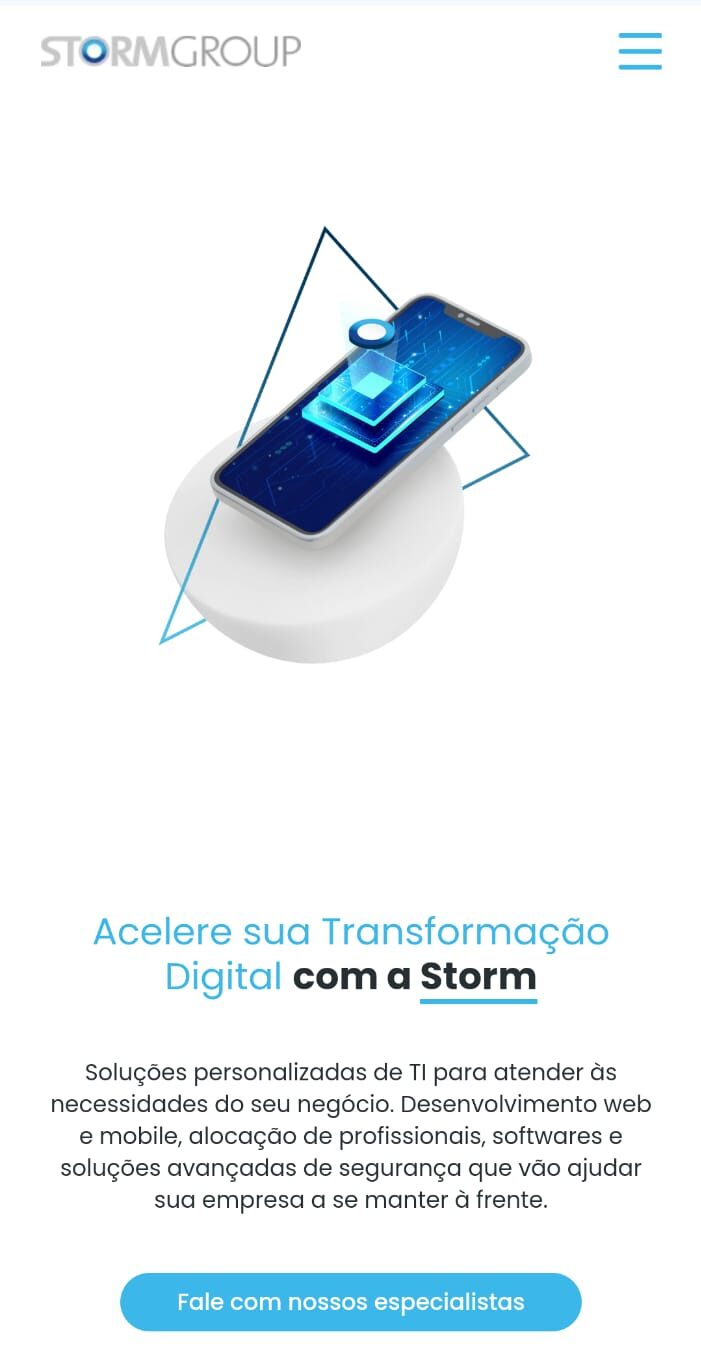 Projetos de e-commerce em StormGroup
